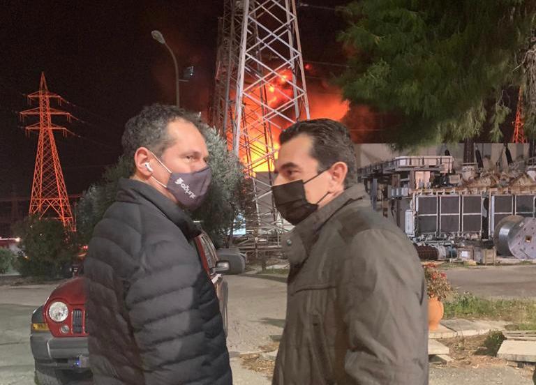 ο Υπουργός Περιβάλλοντος και Ενέργειας, κ. Κώστας Σκρέκας και ο Πρόεδρος και Δ/νων Σύμβουλος του ΑΔΜΗΕ, κ. Μάνος Μανουσάκης